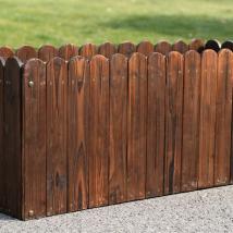 嵩景 防腐木花箱碳化木質(zhì)長(zhǎng)方形木花盆特大號(hào)戶(hù)外花槽種植箱陽(yáng)臺(tái)種菜盆